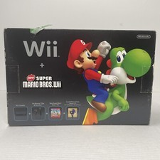 Nintendo Wii New Super Mario Bros. Pacote console preto estado perfeito/quase perfeito caixa aberta NOVO, usado comprar usado  Enviando para Brazil