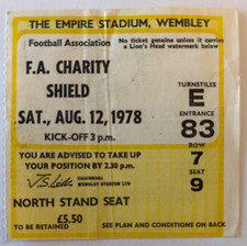 1978 ticket nottingham for sale  LONDON