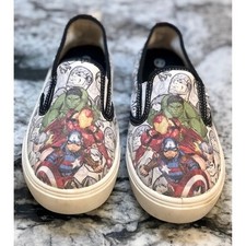 Sapato de Lona Marvel Avengers com Capitão América, Hulk, Homem de Ferro Tamanho 2, usado comprar usado  Enviando para Brazil
