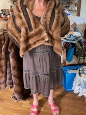 Elegante stola visone usato  Anzio