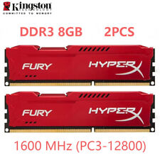 HyperX FURY DDR3 16GB 2x 8GB 1600 MHz PC3-12800 240pin Desktop RAM Memory DIMM  comprar usado  Enviando para Brazil