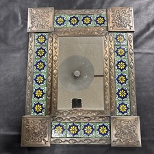 Espelho decorativo de metal e cerâmica - México lata perfurada comprar usado Espelho decorativo de metal e cerâmica - México lata perfurada comprar usado  Enviando para Brazil