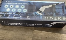 Usado, Limpador elétrico giratório 8 cabeças banheira sem fio limpador elétrico com alça/aq comprar usado  Enviando para Brazil