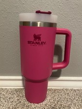 Caneca Stanley Quencher H2.0 FlowState rosa 40 oz cabo de copo de aço inoxidável, usado comprar usado  Enviando para Brazil