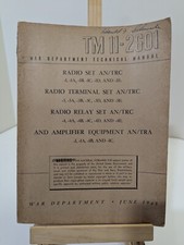 Amplificador terminal de rádio manual técnico War Department TM 11-2601 1945 comprar usado  Enviando para Brazil