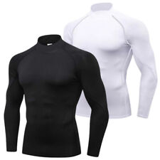 Hombres Deportes de cuello alto Mangas largas Camisetas Fitness Correr Calzas Prendas para el torso de ciclismo segunda mano  Embacar hacia Mexico