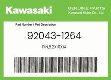 Pin genuíno Kawasaki, 8,2X10X14 - 92043-1264, usado comprar usado  Enviando para Brazil