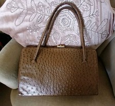 Vintage ostrich leather for sale  LANARK