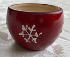 Teelichthalter rot schneeflock gebraucht kaufen  Kiel