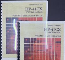 Manuais HP-41CX Volume 1 E 2 (reimpressão) pente Bound, usado comprar usado  Enviando para Brazil