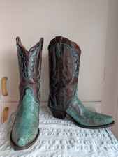 DAN POST GREEN COWBOY BOOTS US9,UK7,EU40 comprar usado  Enviando para Brazil