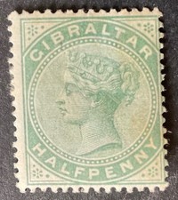 Gibraltar 1886 halfpenny for sale  BRENTWOOD