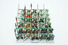 Warhammer Fantasy Battle Goblin Spearmen zestaw 30 plastikowych miniatur OOP na sprzedaż  PL