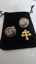Boutons manchettes dorés d'occasion  Ajaccio-