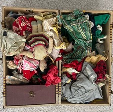 ENORME lote de ropa de baúl y muñeca de colección de los años 30 segunda mano  Embacar hacia Mexico