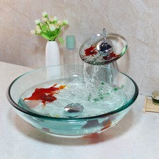 Round bathroom tempered for sale  USA