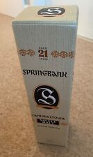 SPRINGBANK 21 Anos - Single Malt Scotch Whisky Vintage Caixa Vazia - Década de 1990 comprar usado  Enviando para Brazil