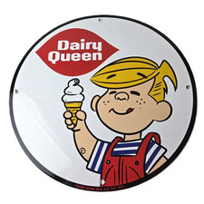 Placa vintage Dairy Queen - Dennis the Menace placa de porcelana para jantar bomba de gás comprar usado  Enviando para Brazil