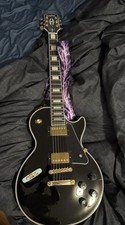 Guitarra elétrica Epiphone Les Paul personalizada 6 cordas sólida - Preta comprar usado  Enviando para Brazil