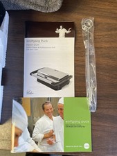 WOLFGANG PUCK Panini Duet Sanduicheira Antiaderente Aço Inoxidável - NOVO comprar usado  Enviando para Brazil