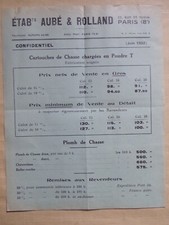 Ancien prospectus tarif d'occasion  Grancey-le-Château-Neuvelle