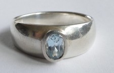 Ring blauer edelstein gebraucht kaufen  Maintal
