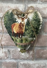 Deko herz hirsch gebraucht kaufen  Bobenheim-Roxheim