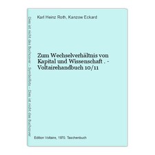Zum wechselverhältnis kapital gebraucht kaufen  Bad Vilbel
