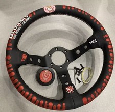 Volante de couro universal 13 polegadas Jdm velocidade de corrida comprar usado  Enviando para Brazil