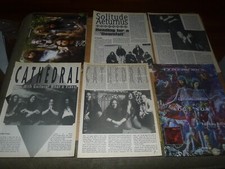 LOTE DE CLIPES DE METAL DOOM solidão aeturnus ARTIGO catedral IMPRESSÃO ANÚNCIO comprar usado  Enviando para Brazil