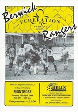 Berwick rangers montrose for sale  DUNBAR