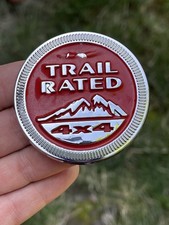 Adesivo logotipo emblema Jeep Trail 4x4 Fender edição Renegade vermelho fabricante de equipamento original comprar usado  Enviando para Brazil