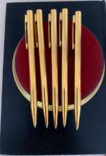 FIVE GOLD COLOUR  BALL POINT PEN BOLÍGRAFOS (5 Items) comprar usado  Enviando para Brazil