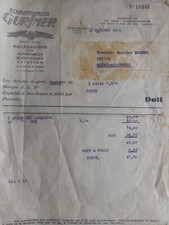 Invoice garage gurtner d'occasion  Expédié en Belgium