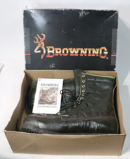 Botas de caza Browning peso pluma canguro cuero verde tierras altas aves talla 8,5 segunda mano  Embacar hacia Mexico