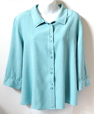 Womans aqua blouse for sale  Wasco