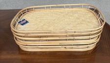 vintage set trays 6 bamboo for sale vintage set trays 6 bamboo for sale Sanborn
