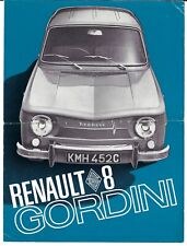 Renault gordini 1100 for sale  UK