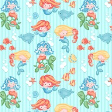 Mermaid flannel fabric for sale  Blanchard
