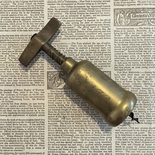 Vintage brass corkscrew for sale  CRANLEIGH