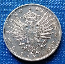 Regno v.e.iii lira usato  Roccabianca
