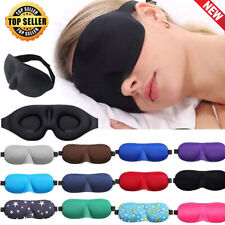 Usado, Máscara para os olhos 3D viagem para dormir macia acolchoada capa de sombra descanso relaxar dormir venda para os olhos ~ comprar usado  Enviando para Brazil