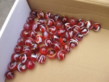 Glass marbles red for sale  LLANELLI