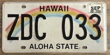 Hawaii riginal nummernschild gebraucht kaufen  Oyten