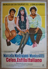 Usado, Cartaz original do filme MASTROIANNI Dramma della gelosia ARGENTINO VITTI GIANNINI comprar usado  Enviando para Brazil