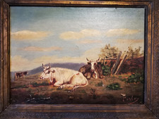 Tableau ancien peinture d'occasion  Scey-sur-Saône-et-Saint-Albin