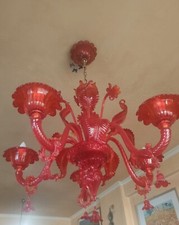 Lampadario vetro soffiato usato  Bari
