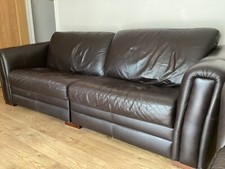 Seater leather sofa for sale  READING