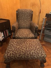 Antique chair footstool for sale  CARSHALTON