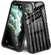 Compatível com Capa Preta e Branca iPhone 11 Preto Branco Bandeira Americana comprar usado  Enviando para Brazil